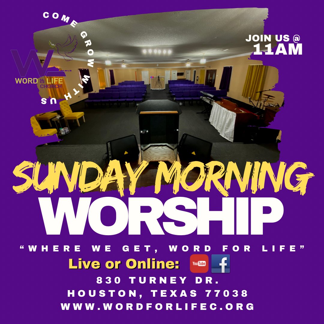 Word4Lifec's tweet photo. Today’s going to be 🔥🔥🔥 all day long! Pull up on us &amp; let’s have Church! #WordofLife #HigherDimensions 💜💛🖤💛 https://t.co/vsJXgFudJK