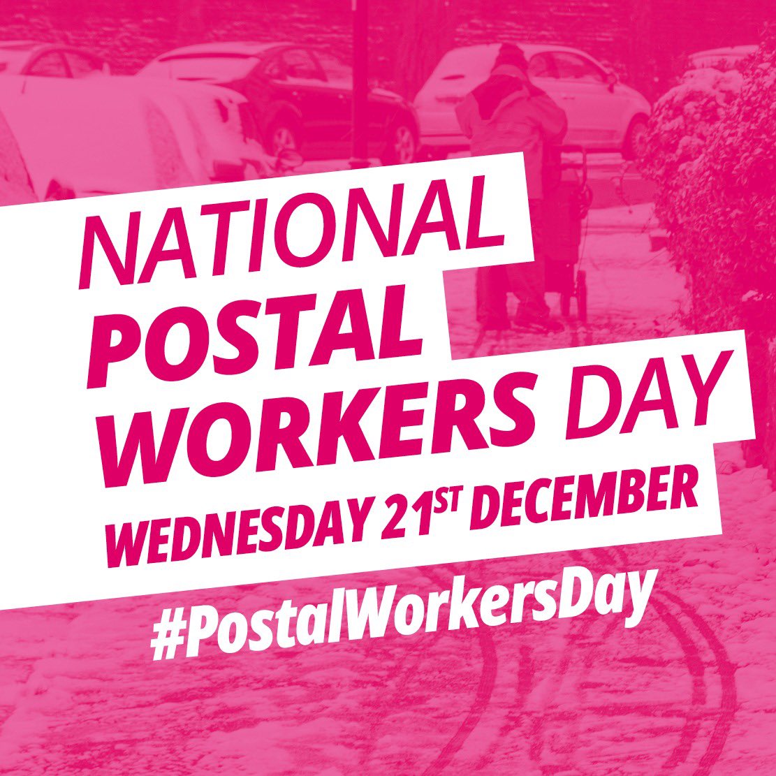 DaveWardGS's tweet photo. Wednesday is National #PostalWorkersDay - we need as much support online and in person as possible 📮 https://t.co/woGU2kSggt