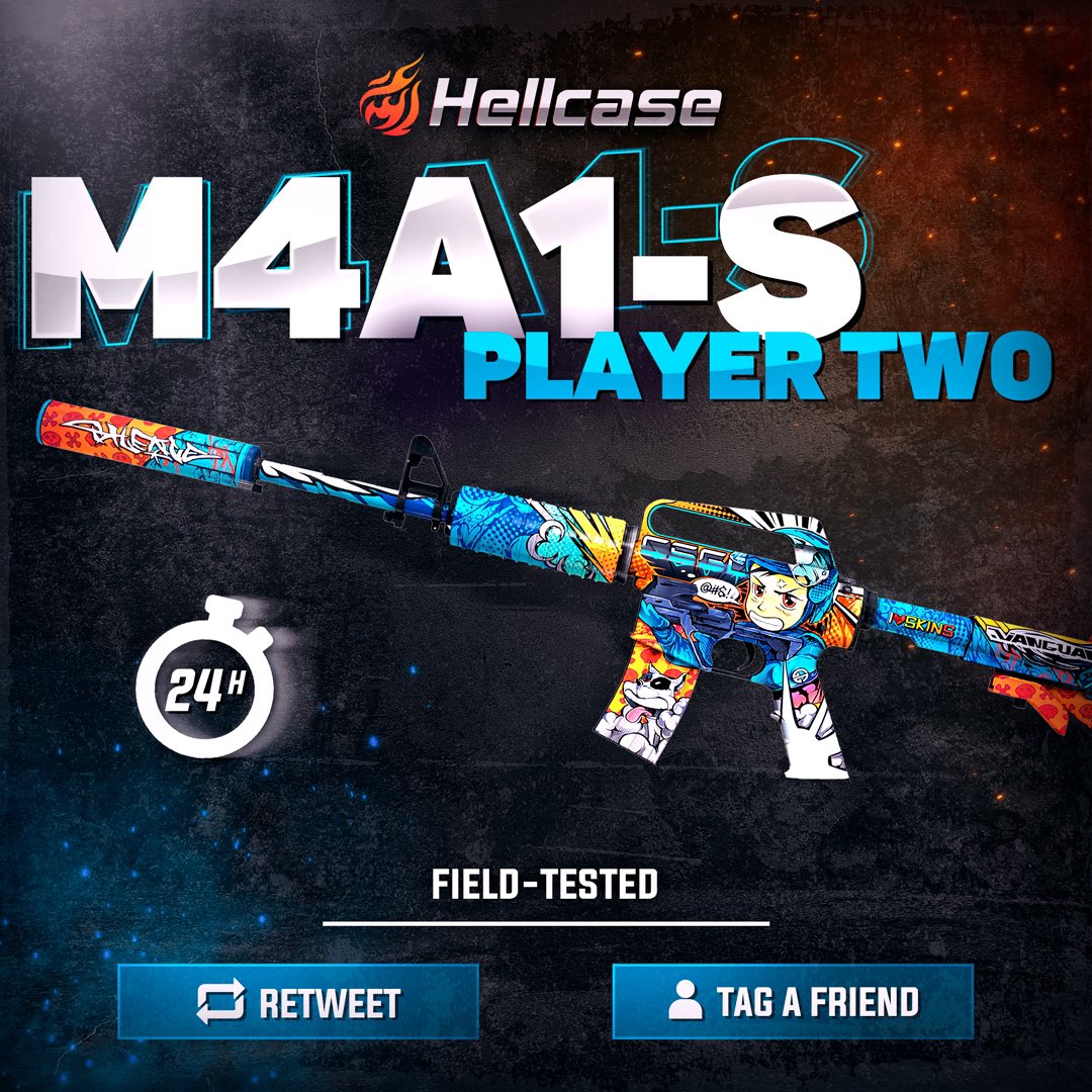 hellcase's tweet photo. 🎁 FAST GIVEAWAY 🏁

👇 Tag The Best Friend &amp; Like
🚀 Follow us
🔥 Retweet this post
😎 The last winner was @TzuyuVivi 

#hellcase #csgo #csgoskin #csgoskins #csgoskinsgiveaway #csgocases #csgocase #hellcasegiveaway #csgoskinsfree #csgoskinsgiveaway https://t.co/PpWuQGbVbB