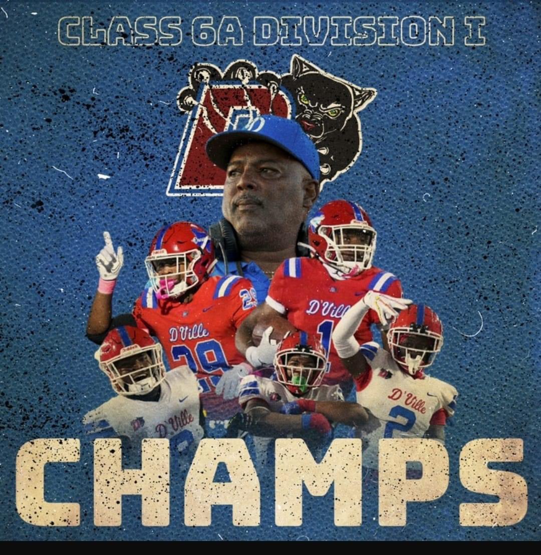 Michaeldmc1911's tweet photo. Panther Nation Stand Up! Your Duncanville Panthers are the Class 6A Div. I State Champions!#DvilleAllIn @Duncanville_Fb 
#LockTheGates | #BUILTDIFFERENT 🏆 𝘾𝙄𝙏𝙔 𝙊𝙁 𝘾𝙃𝘼𝙈𝙋𝙄𝙊𝙉𝙎 🏆 https://t.co/9u030r1JI2