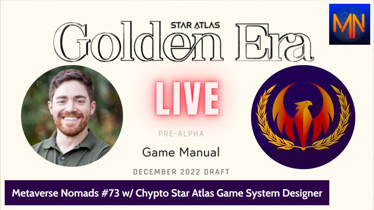 📯Today, at 1pm EST, ROME goes live with @Chypto_ Director of Game Systems Design @staratlas. 📜We will be covering the newly released game manual together. 👽Have your questions ready to ask in the comments! See you there! youtu.be/8btS1HDzdHM $polis $atlas