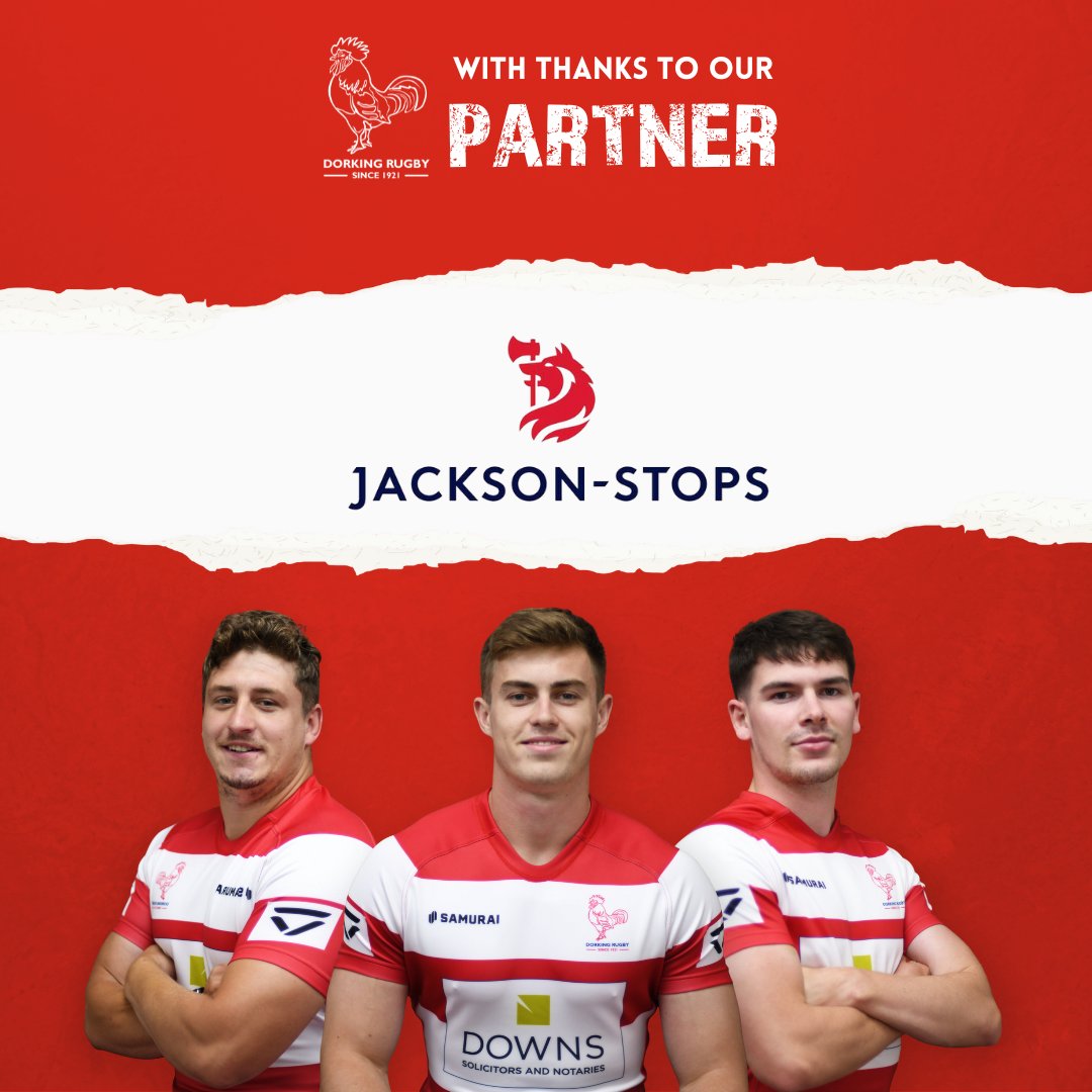 DorkingRugby's tweet photo. Partners Appreciation Post 2 of 6⁠
⁠
We would like to thank our Lead Partner Jackson-Stops for their continued support and making our community club one we can all be proud of.⁠
⁠
Thank you⁠
⁠
#wacomb https://t.co/UxuXFAliod