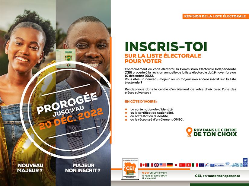 Mtoure_officiel's tweet photo. A toutes les jeunes Ivoiriennes et les jeunes Ivoiriens, je dis ceci : inscrivez-vous sur les listes électorales !

Parce que #voter est un droit.
Parce que voter nous permet de choisir nos dirigeants.
Parce que voter fait de nous des citoyennes et des citoyens à part entière. https://t.co/RVtgXWU1KV