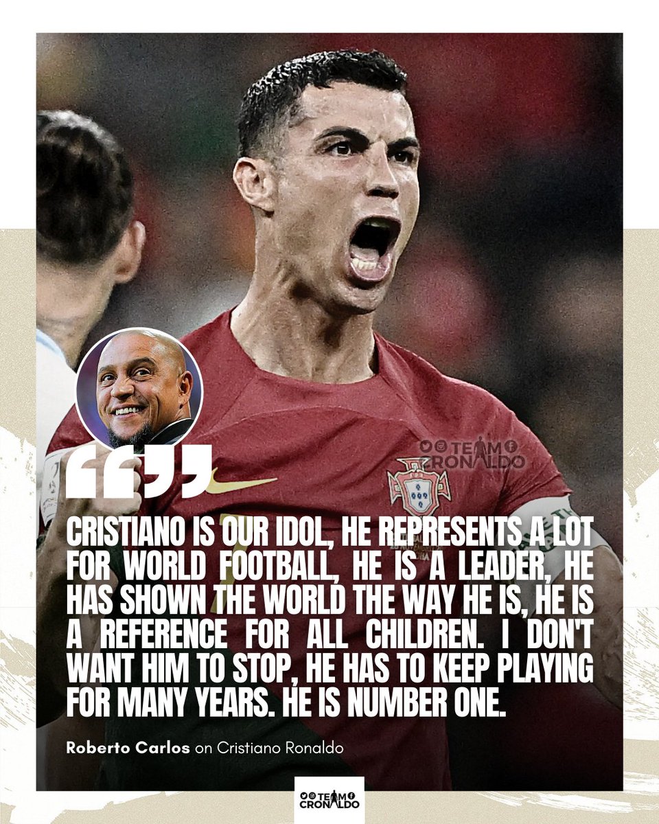 TeamCRonaldo's tweet photo. 🎙‼️ Roberto Carlos on Cristiano Ronaldo https://t.co/9KGgz6awUO