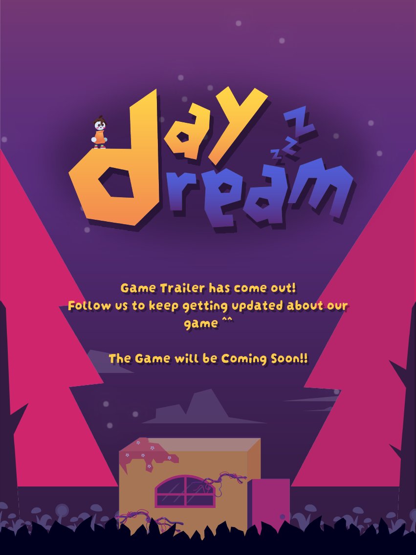 ddayddream_1's tweet photo. DAYDREAM TRAILER IS OUT NOW!!

“Where exactly are you now?“

A platformer game where you need to escape a child’s wildest dream by traversing in an ever-changing environment and travel through the world.

#gametrailer #gaming #gamedeveloper #fantasygame #itchio #unity #2dgame https://t.co/ZlJg26hjGm