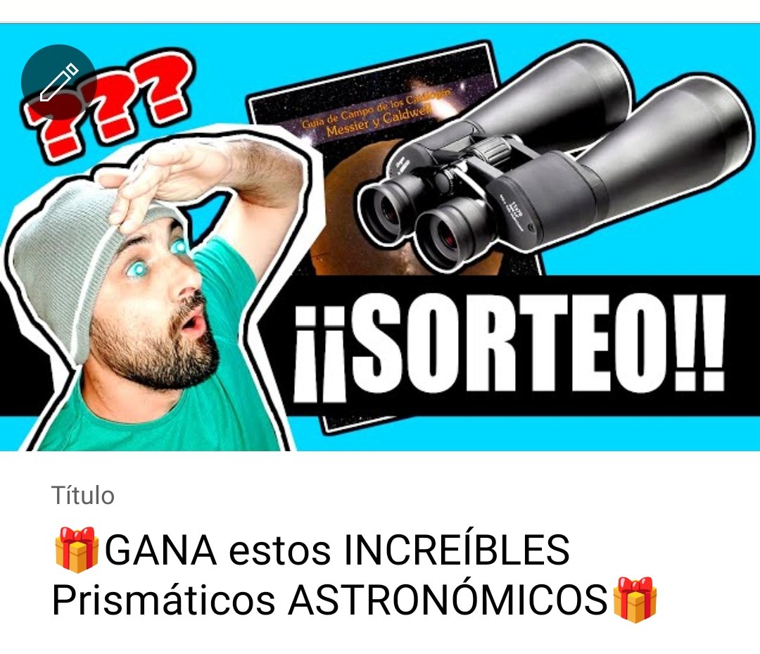 LlunixVR's tweet photo. Sorteando unos prismáticos y una guía de campo en mi canal de #astrofotografia Apuntaros y compartir porfa! Será el próximo 23 de diciembre! 
https://t.co/zzvgLVt6wk

#sorteo https://t.co/N8LjSPNjFU