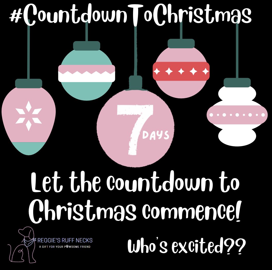 RegRuffNecks's tweet image. Let the #CountdownToChristmas begin! 
Each day we are changing our weekly promos in the lead up to Christmas 🎄 

#PawsomePals #LookForThePaw #DogBandana #BandanaPet #DogFashion #DogOfTheDay #ReggiesRuffNecks #DogInfluencer #RuffNeck #ChristmasTime #FestiveOrders #ChristmasMood