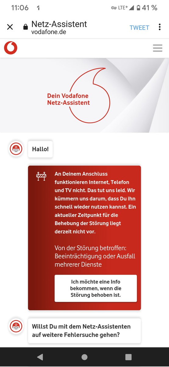 Fidi277's tweet photo. @vodafoneservice Ihr müsst aktiv informieren und nicht der Kunde aktiv werden! https://t.co/X4IWVWHial