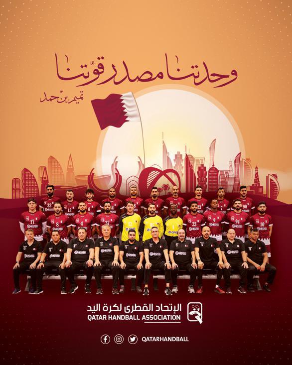 Qatarhandball's tweet photo. يتقدم الاتحاد القطري لكرة اليد بأسمى آيات التهاني والتبريكات الى مقام حضرة صاحب السمو الشيخ تميم بن حمد آل ثاني أمير البلاد المفدى وإلى صاحب السمو الأمير الوالد الشيخ حمد بن خليفة آل ثاني وإلى سمو الشيخ عبدالله بن حمد آل ثاني نائب الأمير وإلى الشعب القطري الكريم . https://t.co/RGNBstdZeO