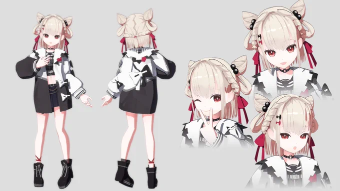 白玖ウタノちゃんのMMDモデル作りました!配布(ニコニ立体)→ウタノアート(配布動画がツリーにあります) 