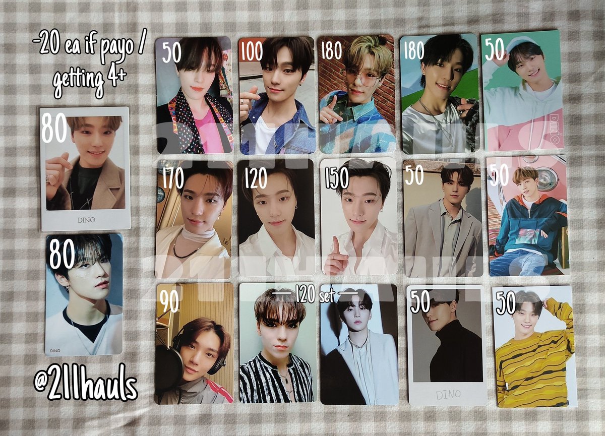 211hauls's tweet photo. wts lfb ph - qs

dino photocards
— read https://t.co/6IkCIYz6ai for more info
— less ₱20 if payo / getting 4+

mop: gcash
mod: j&amp;t direct / sco 

t. seventeen gose mag pc henggarae semicolon attacca your choice pob fansign caratland incomplete scc fallin' flower hmv https://t.co/amRv19SMnp