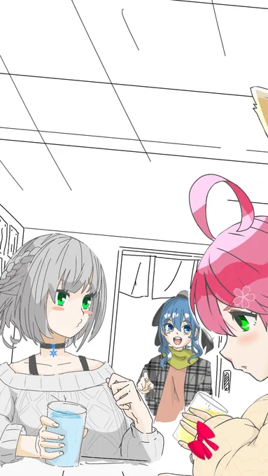 しらけん忘年会#絵まる#しらけん 