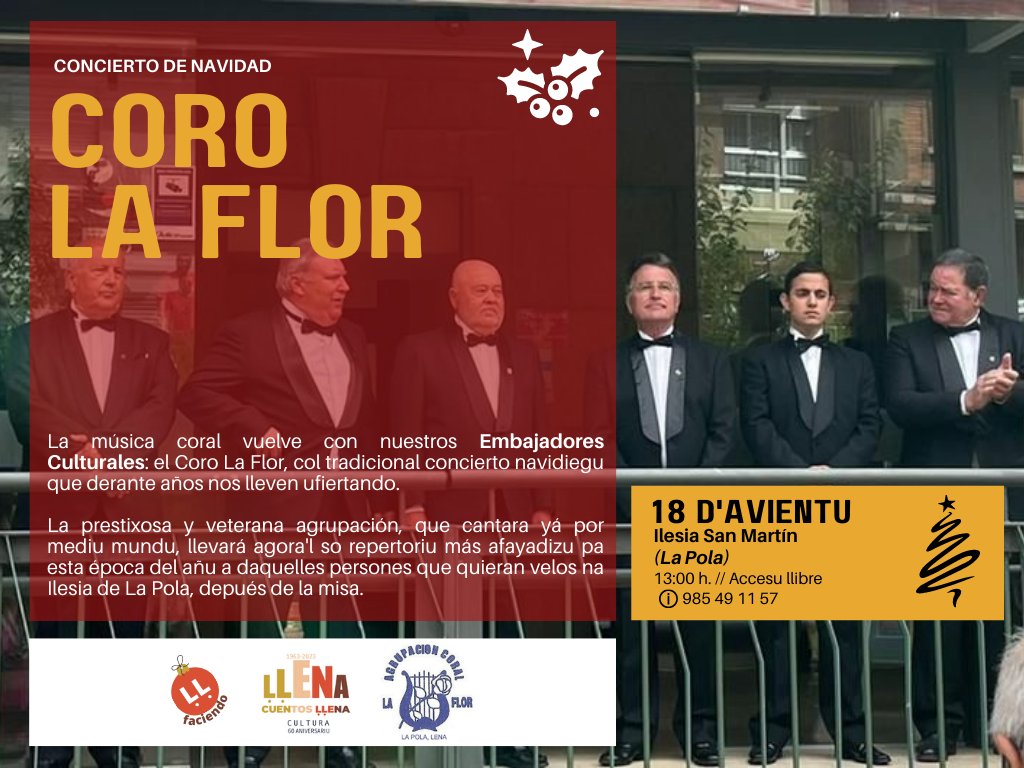 LenaCultura's tweet photo. 👉 GÜEI DOMINGU
👀 Conciertu navidá @corolaflor
Ilesia #LaPola 🕖13h
👀 #teatru 🎭
@Arlequina_Paz presenta:
FAME🎻@LaLiquida
#TeatruVitalAza 
🕖 19h
5€ / 1€ JuvelenaCard
@JairoAG
#venaLaPola #Ḷḷenadestíncultural #CulturaḶḷena #ConciyuḶḷena #AsturiesCulturaenRede https://t.co/tVq1FiDTOw