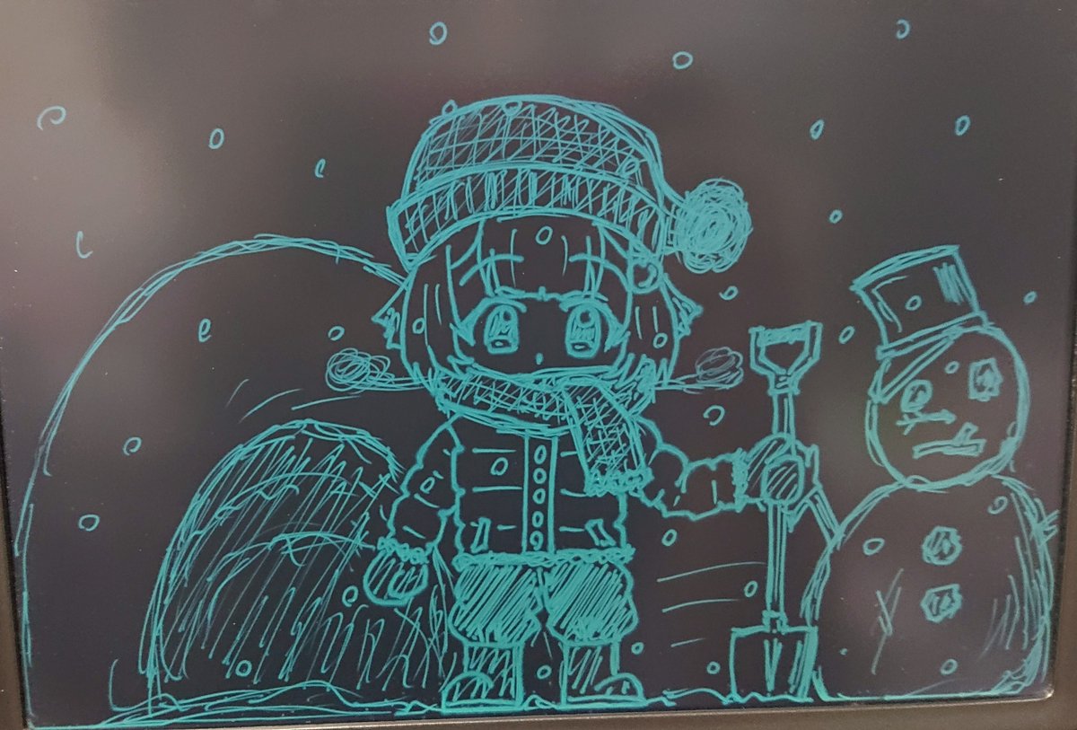 AOI_hayagiri's tweet image. 青森りんこ3周年記念グッツのちょいデカアクスタ！
受注生産だから激レアだ！
(車掌制服版は在庫まだあるけど残りわずか)
#青森りんこ
#アートりんこ

明日も出撃だけど、雪かきけっぱりんこ！
(9 ゜Д゜)9