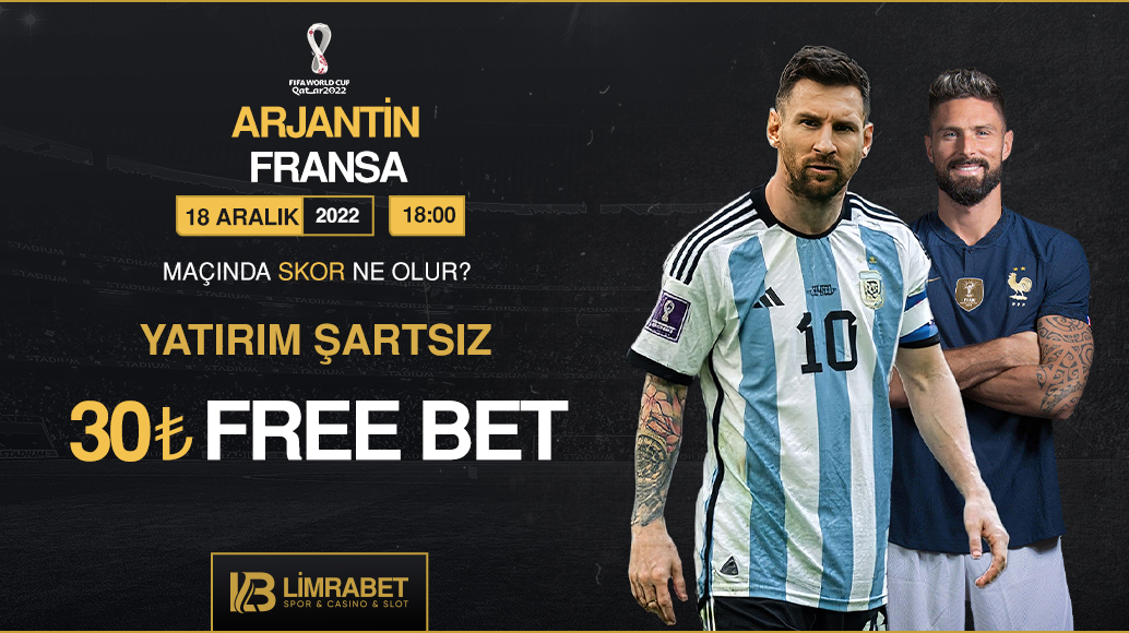 Limrasosyal's tweet photo. 🎁 Arjantin - Fransa karşılaşmasın hangi skorla biteceğini doğru tahmin eden 10 kişiye 30₺ #FREEBET!

⚡️ YATIRIM ŞARTSIZ!

📌 Hesabımızı takip edip, kullanıcı adınla yorum yap
📌 Gönderiyi RT yap, 2 arkadaşını etiketle

📲 https://t.co/X6Tg4yTkcL https://t.co/2skYqjEk2S