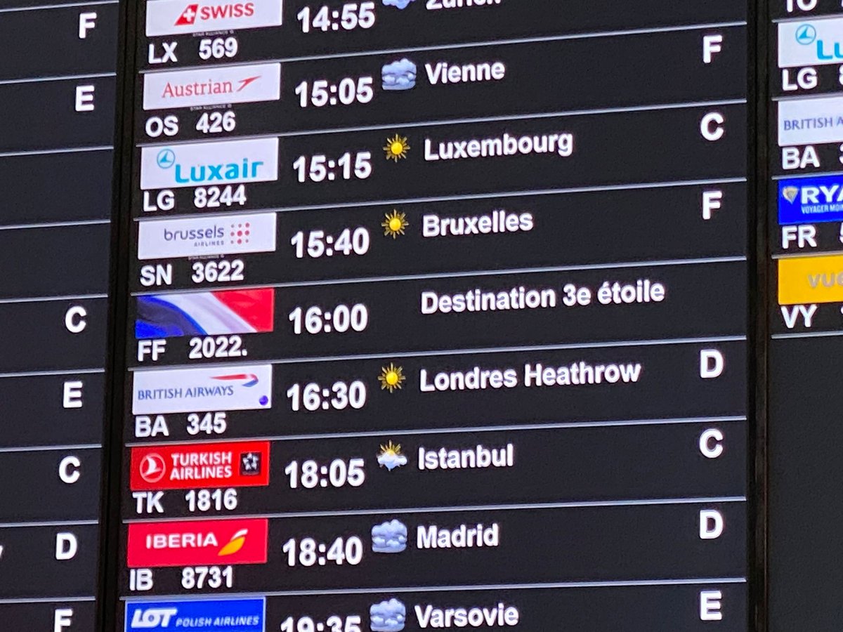 Le vol à destination de la 3ème étoile est programmé au départ de #aeroportnice ! 
#AllezLesBleus #coupedumonde2022 #ArgentinaVsFrance