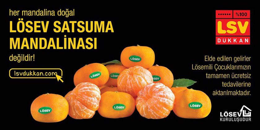 Sayın <a href="/SekibAvdagic/">Şekib Avdagiç</a> 
Yeniden seçildiğiniz görevde başarılar dilerim .
Bu kez bir ricada bulunacağım .
Lösev’in SEFERİHİSAR ‘da mandalina çiftliği var ve yaklaşık 200 ton DOĞAL SATSUMA MANDALİNA satamazsak ÇÜRÜYECEK .
Sizden ricam bir elden yardım etmeniz ve DESTEK VERMENİZDİR