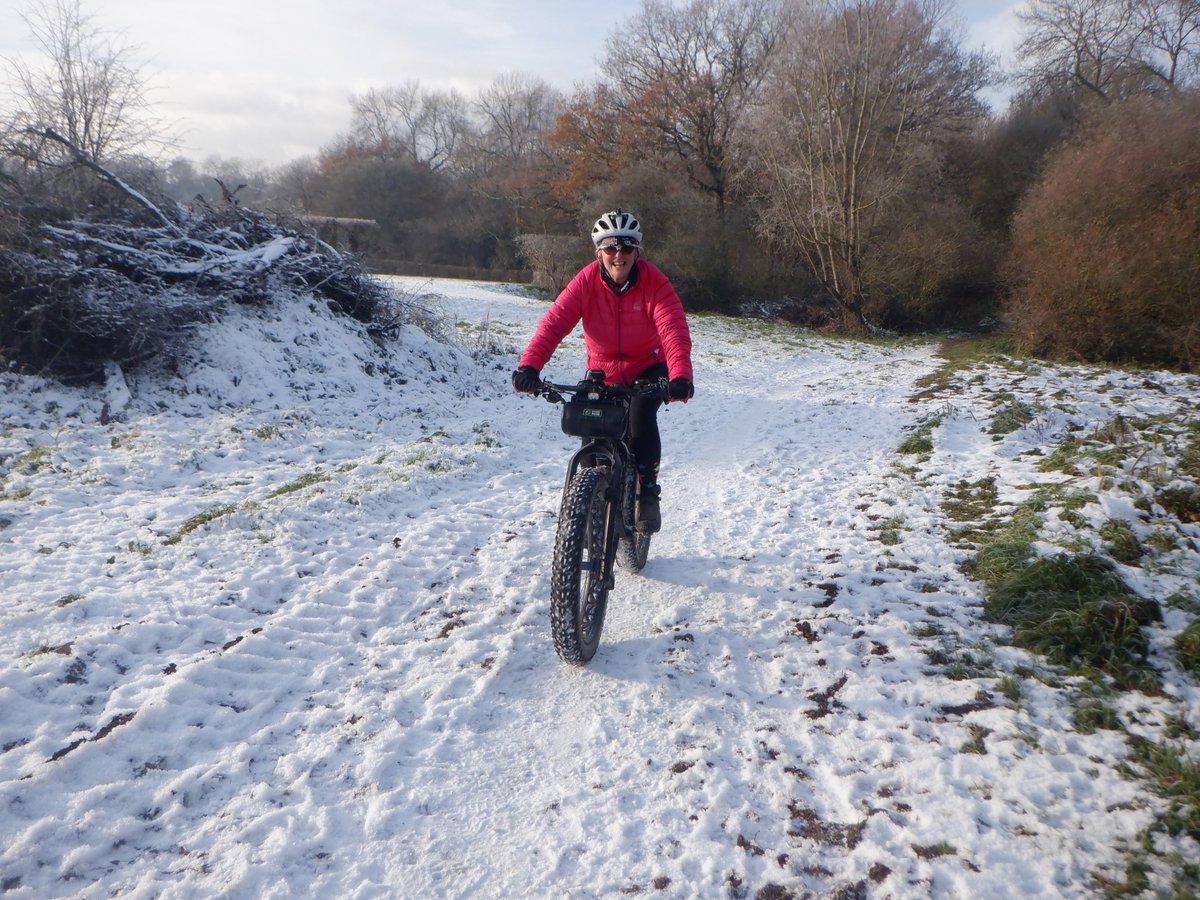 BeerBiker's tweet photo. Fat bike fun in what was left of the snow before the rain today #fatbikefun #beerbabepacks https://t.co/5yWBfgm7oi