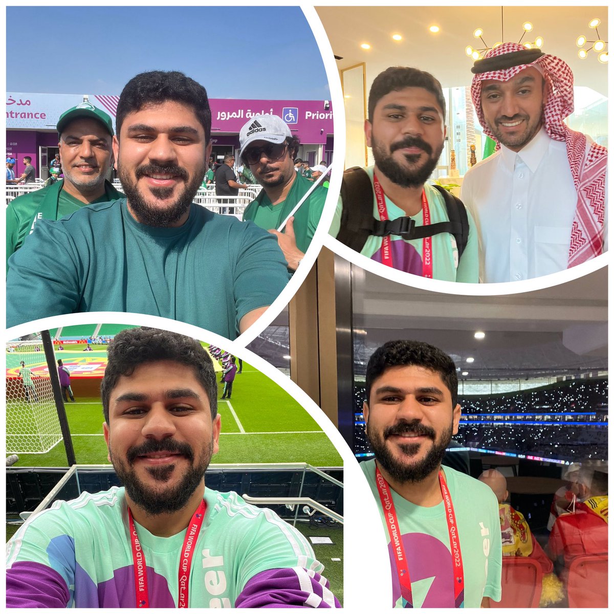 Lamar_bss's tweet photo. العضو محمد العليوي ومهدي العايش نموذج مشرف نفخر بهما كونهما من أعضاء الفريق ونبارك لهما نجاح مهمتهما التطوعية السامية في هذا المحفل العالمي #كأس_العالم_قطر_2022 ونقل الصورة الطيبة لحضارة الوطن العريقة وثقافته الأصيلة . https://t.co/V4kDtGXIbX