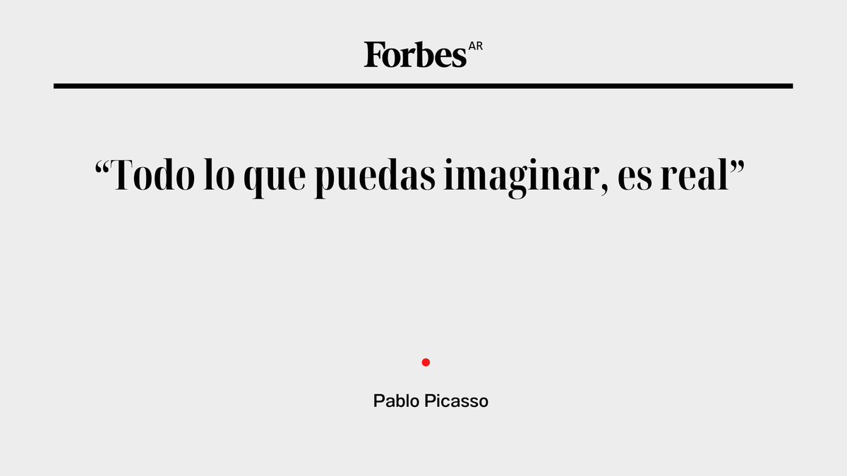 forbesargentina's tweet photo. 💬 “Todo lo que puedas imaginar, es real.” Pablo Picasso
#ForbesQuote https://t.co/owVNsXl53N