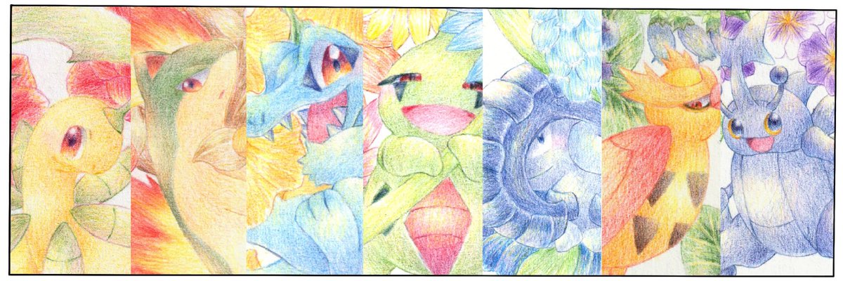 【C101新刊サンプル】
いろどりらんまん(A5正方形/8p/フルカラー)
ジョウト組と花の本です🌸
大好きなジョウト組!楽しく描かせていただきました〜!
よろしくお願いします! 