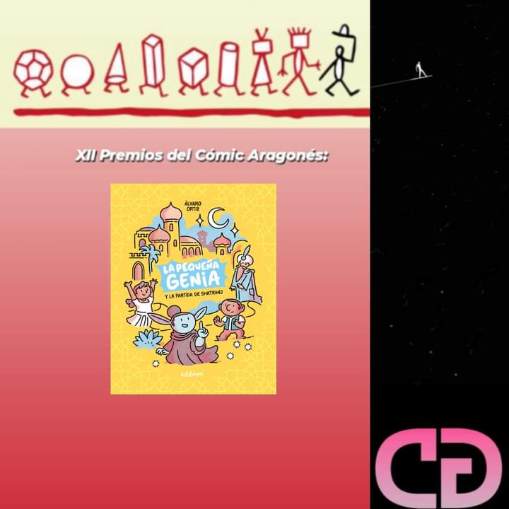 Damos la enhorabuena a @alvaroortiz_ por su premio al  mejor cómic aragonés por 'La pequeña genia y la partida de shatranj' con la reseña de esta obra editada por @Astiberri
#comicsmadeinspain #TebeoAragonés #comicsparalacantera
cuanticagrafica.com/2022/12/18/la-…