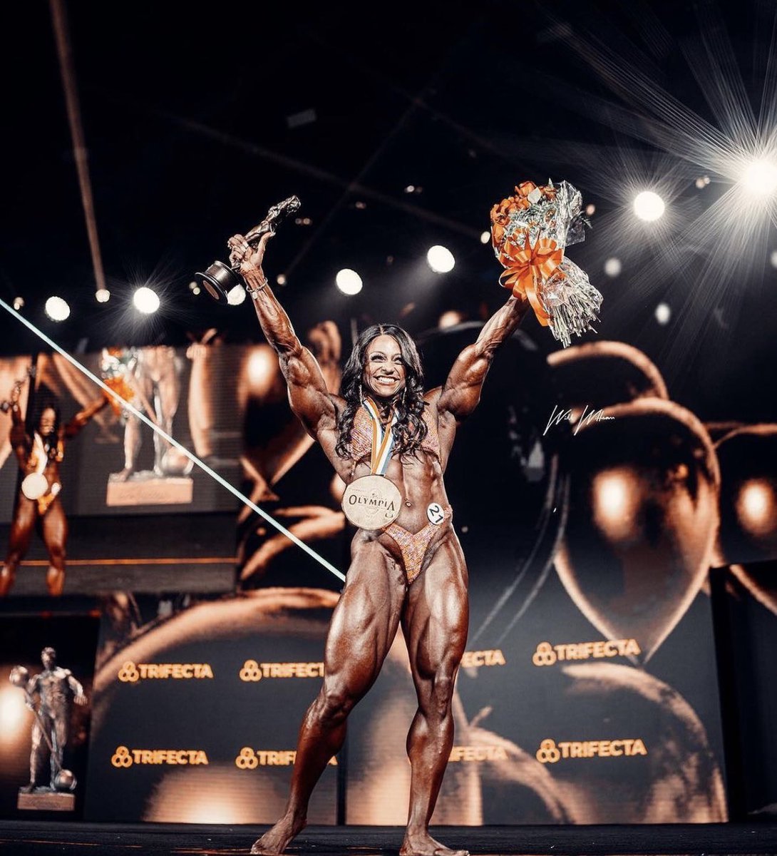 📸 Andrea Shaw #BlackImmortals Caption: Ms Olympia 2022 #AndreaShaw #msOlympia #IFBB #bodybuilding #FIFAWorldCup #fit #ArgentinaVsFrance #gymgirl #shredded #AUSvsSA #MissFrance