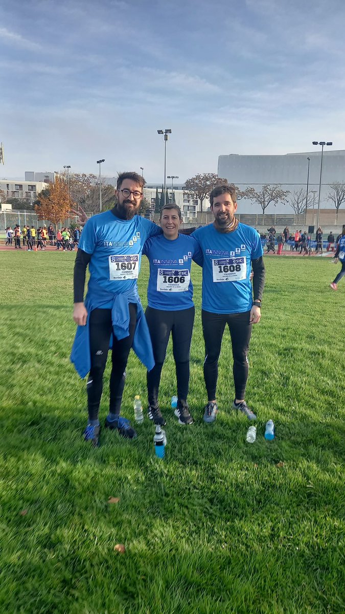 Disfrutando con mis compis de Robótica <a href="/jesusjeo/">Jesús Espelosín</a> y #lorenzoMontano de la #carreraempresasESIC formando parte del equipazo de @ITAINNOVA 🦾🤖🏃🏃🏾‍♀️
