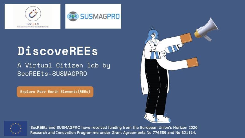 Passenger_EU's tweet photo. Are you a fan of quizzes? @SecREEts & @susmagpro invite us on an educational journey through their Citizen Lab to explore #RareEarth Elements and their use in producing alloys and permanent magnets.
Let’s talk about #magnets!
#SundayPlayTime #H2020
▶ https://t.co/6z9hKOcqZR https://t.co/WSwWztYOcA