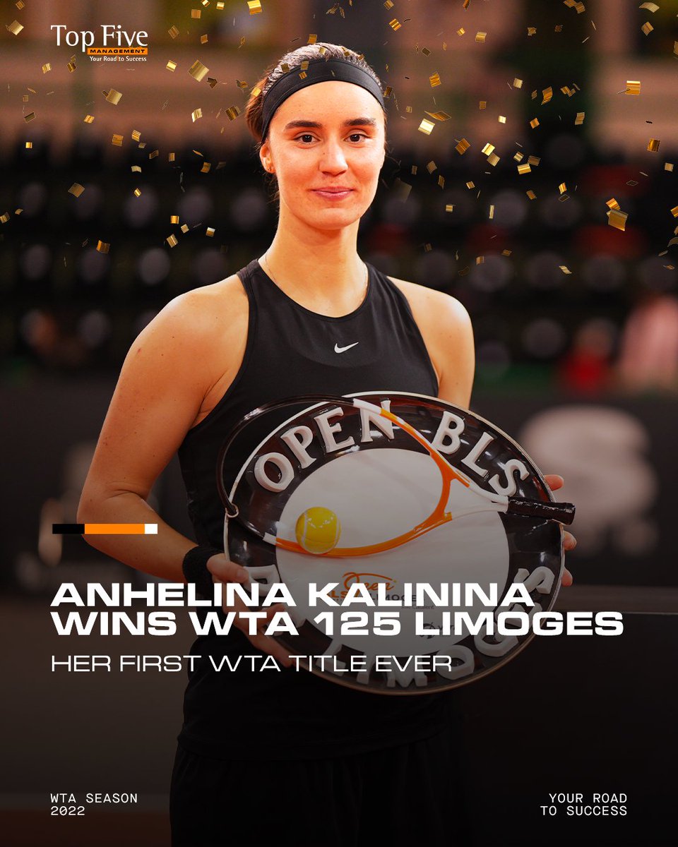 What a way to finish her amazing season! 🤩 🇺🇦

<a href="/angie_kalinina/">Anhelina Kalinina</a> wins her very first #WTA trophy in Limoges! 🏆

#TeamTopFive