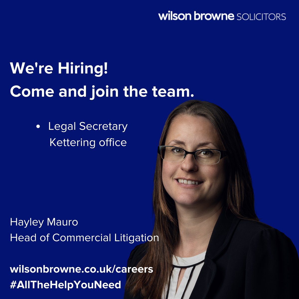 We are currently seeking a highly organised Legal Secretary to join the Commercial Litigation team based at Kettering Venture Park. Duties will involve providing secretarial support to the Commercial Litigation solicitors. 
For more details or to apply visit the careers pages ...