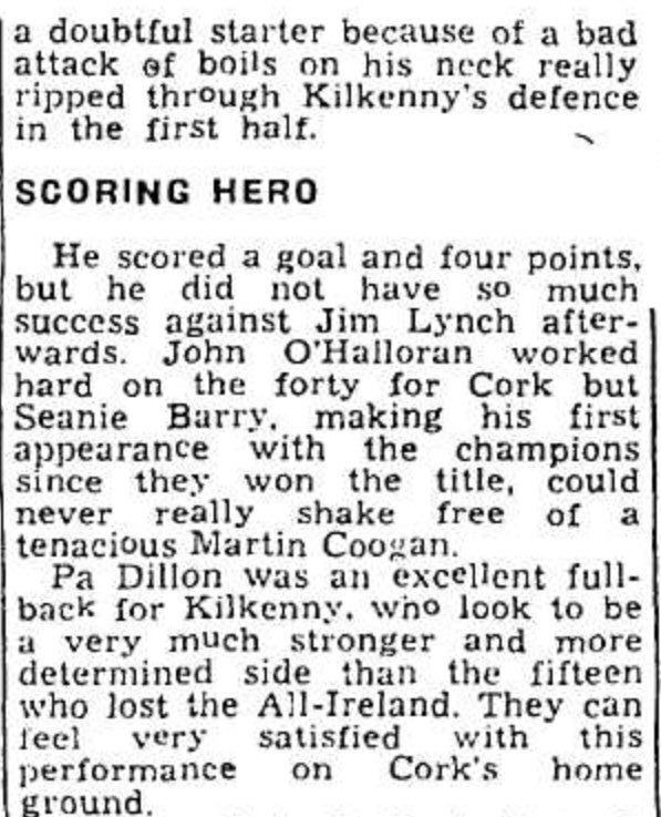 Cork Hurling History 🔴⚪️ on Twitter "The fermoygaa Ray Ennis