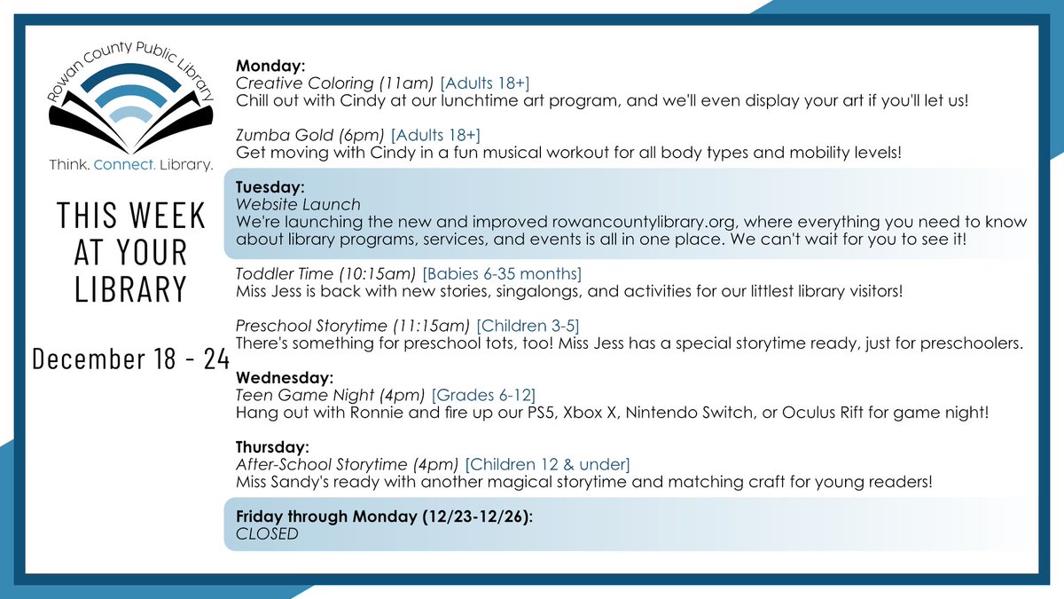 Rowan County Public Library (@rowanpubliclib) on Twitter photo 