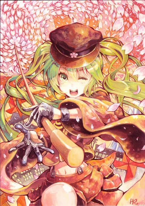 #アナログ絵こんなん描いてる時代もありましたね～、 