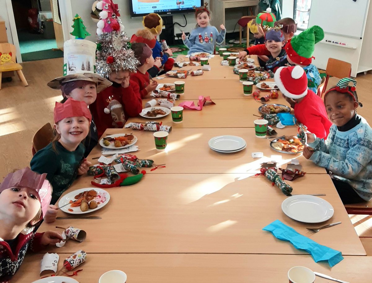 The children enjoyed a fantastic Christmas dinner this week, and we loved seeing some very festive hat creations!