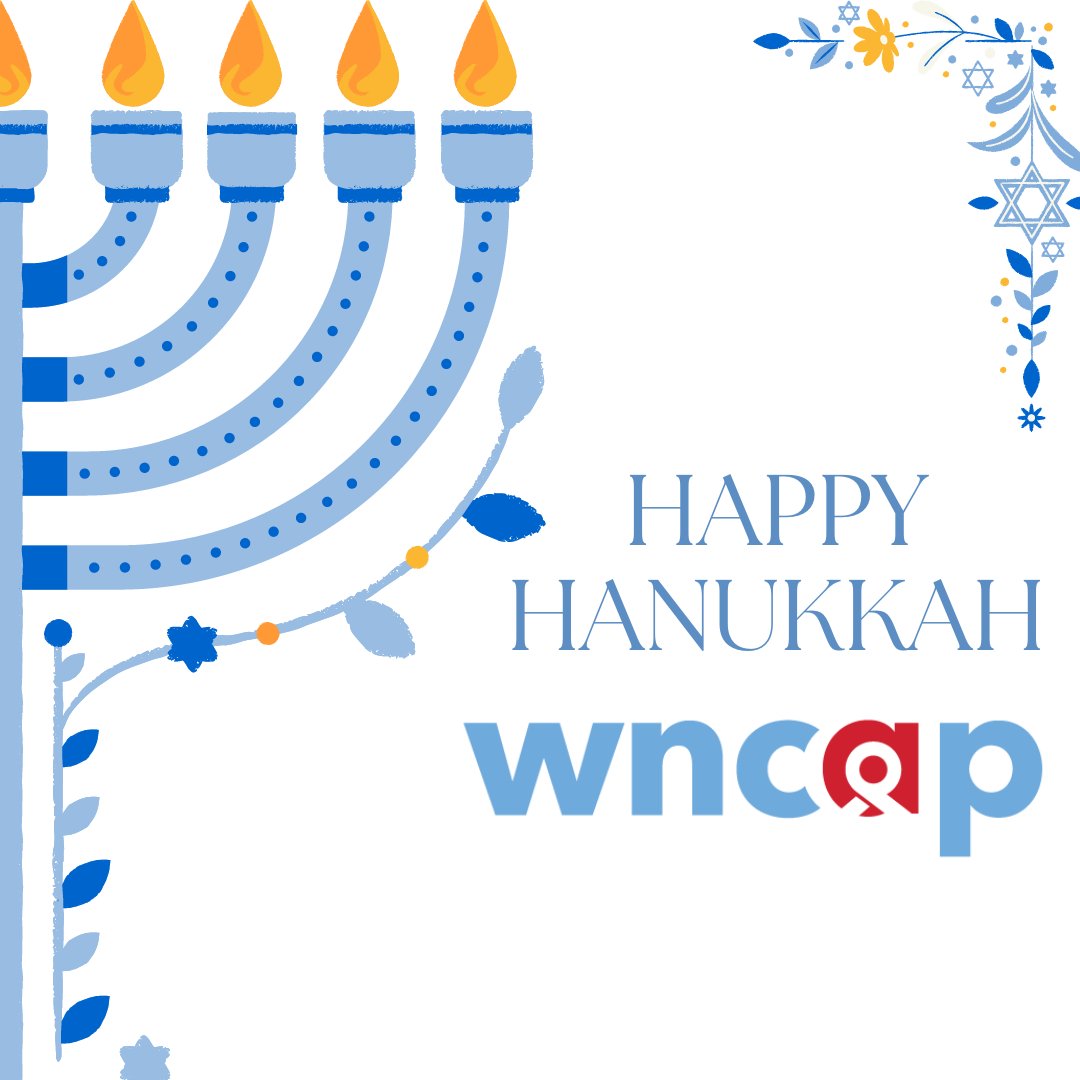 Today is the first day of Hanukkah. To all those that celebrate, Happy Hanukkah from WNCAP