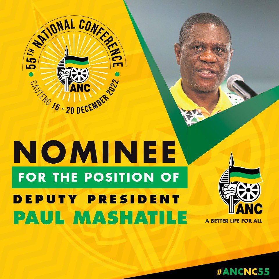 MYANC's tweet photo. ANC 55TH NATIONAL ELECTIVE CONFERENCE - CANDIDATES FOR THE POSITION OF DEPUTY PRESIDENT https://t.co/4bbdix0L9d