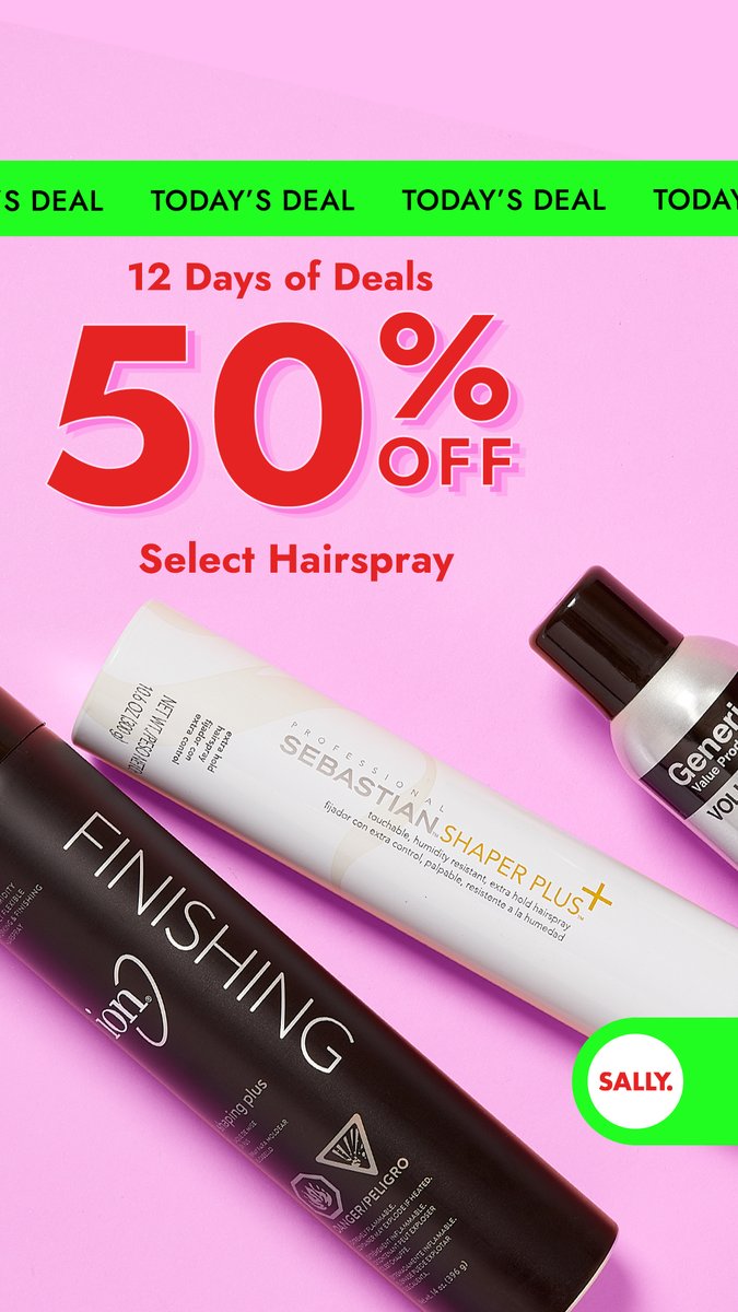 Day 12 50% off Hairsprays