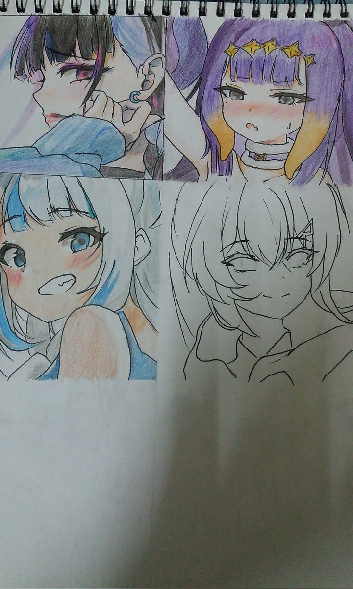 Itsuki_Kuro0506's tweet photo. Another practice on colouring...i asked my friends to send me their fav vtuber / anime waifu...

#art #drawing #coloring #illustration #copydrawing #Melocopic #gawrt #inART https://t.co/iWt59pOGW4