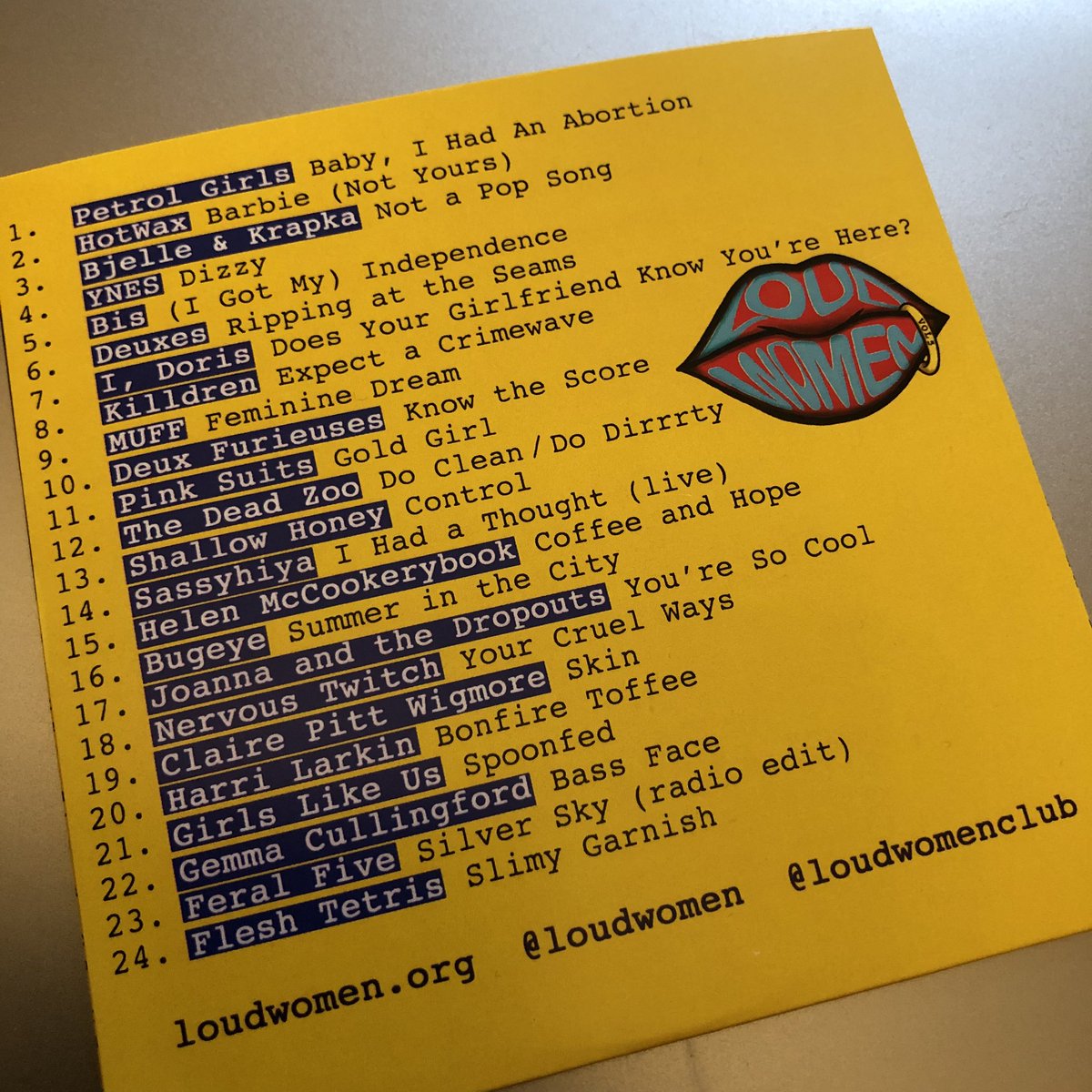 spanky808's tweet photo. I’ve bought all 5 of these “Loud Women” compilations from @loudwomenclub, and this might be the best one yet. 

#NowPlaying #NowPlayingLoud
#MusiciansDefendUkraine https://t.co/Oe0xFHWqBR
