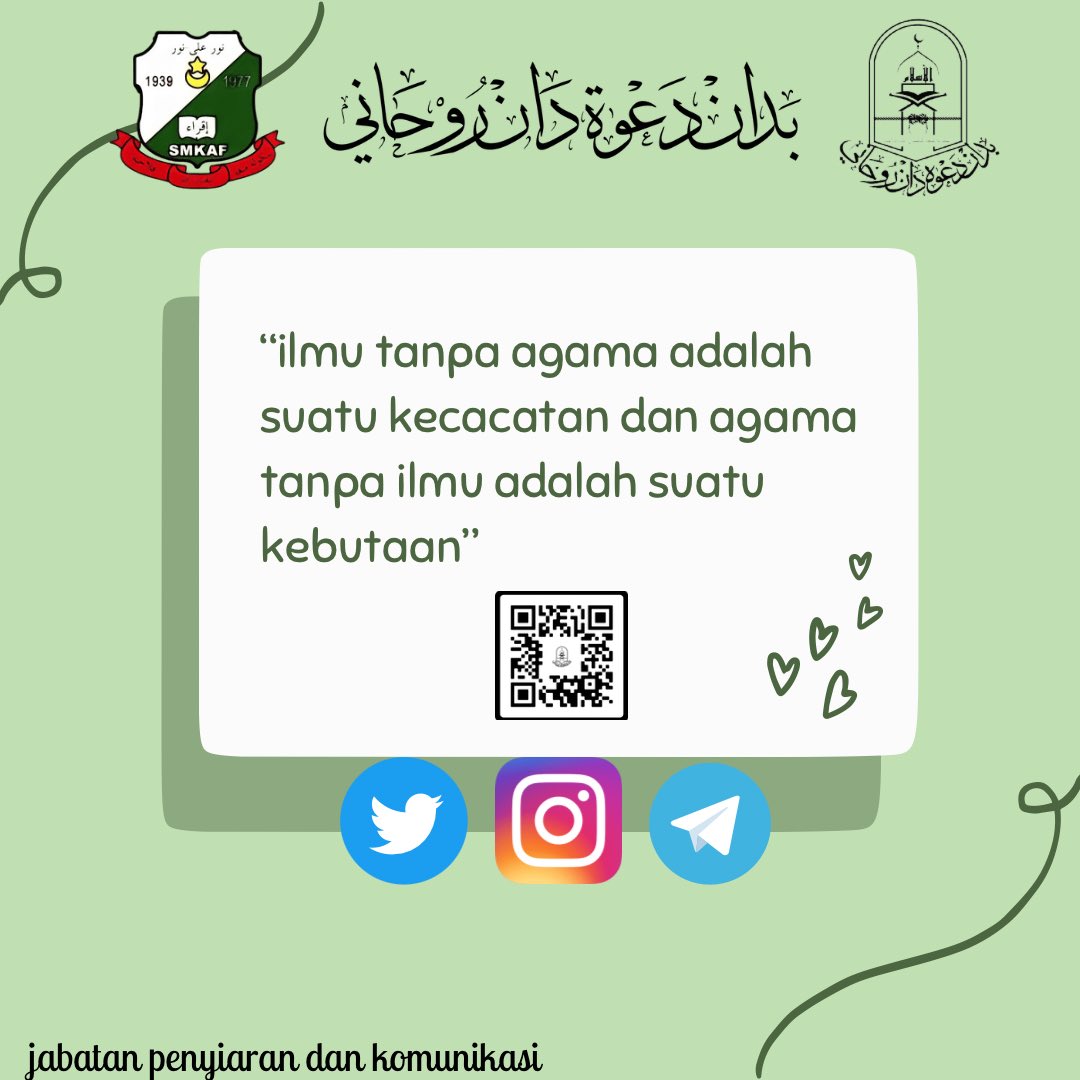 Badar_SMKAF's tweet photo. Quotes Of The Day
.
.
#badaralfalah
#ilmudihujungjari
#makefalahiahgreatagain https://t.co/NYVVqKARZX