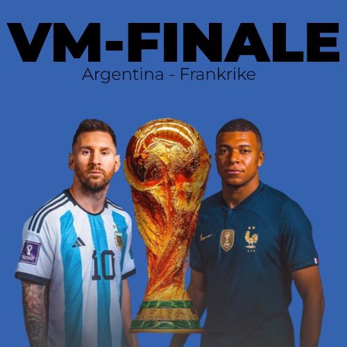 🏆HVEM VINNER?

Vi trenger to personer som representerer hvert sitt lag! Hvem vinner?

🥇5000kr cashbonus!
🥈2500kr cashbonus!

For å delta
✅Retweet
✅Kommenter Argentina/Frankrike

Trekker to stk før kampstart!