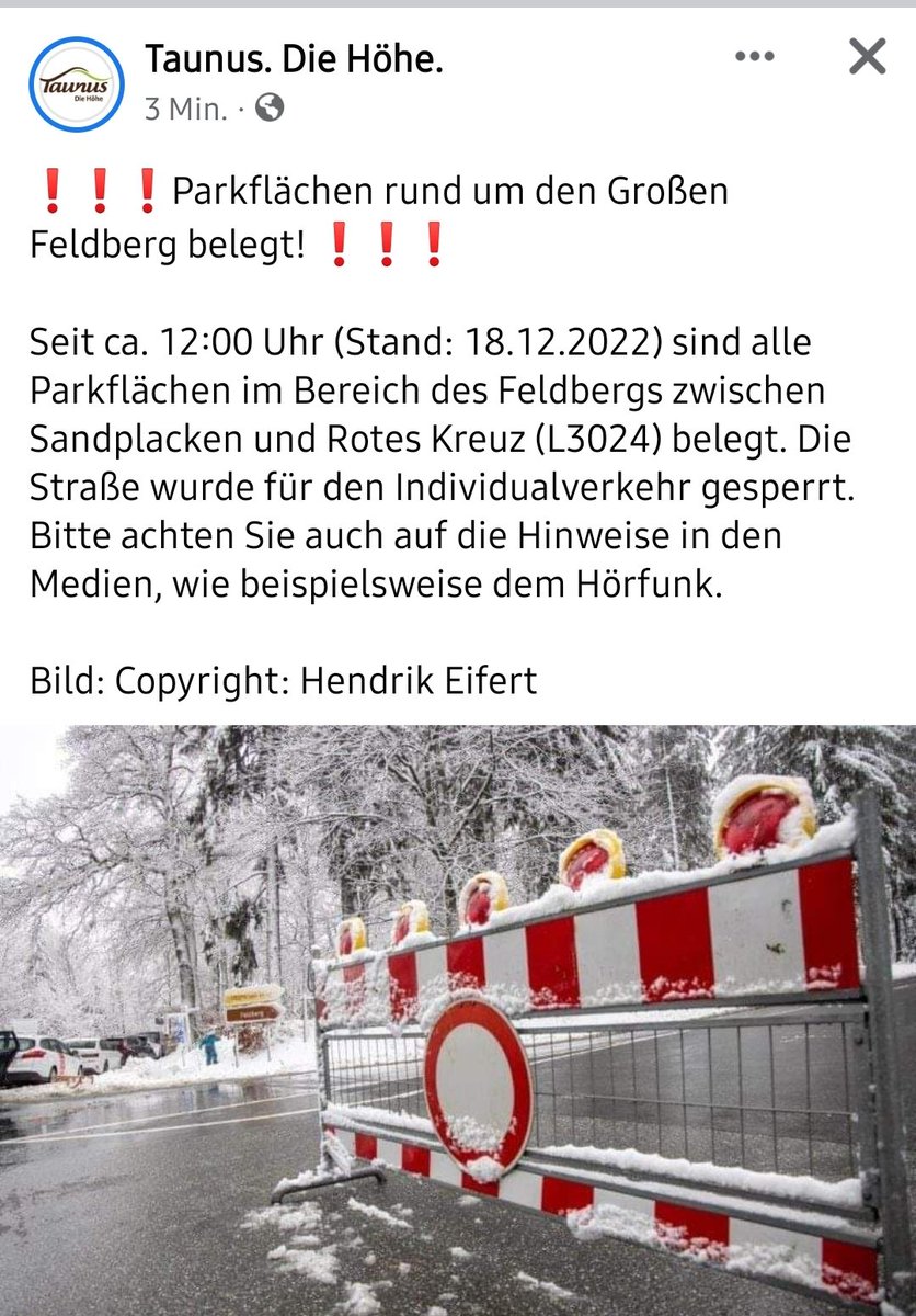 Alle Parkplätze rund um den Großen #Feldberg im #Taunus sind belegt. #Frankfurt #Wiesbaden #Offenbach #Oberursel #BadHomburg #Königstein #Kronberg #Schmitten #Usingen #NeuAnspach #Wehrheim #Glashütten