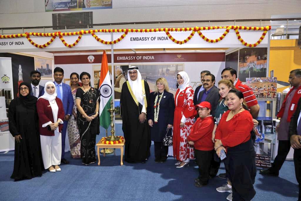 IndiaInBahrain's tweet photo. 1/3) India Stall at the exhibition "This is Bahrain" put up by @GlobalHamad on the occasion of #BahrainNationalDay showcased deep-rooted bonds of friendship between ๐ฎ๐ณ & ๐ง๐ญ.
#50yearsofIndiaBahrain
#AzadiKaAmritMahotsav https://t.co/jsgEgWWg1h