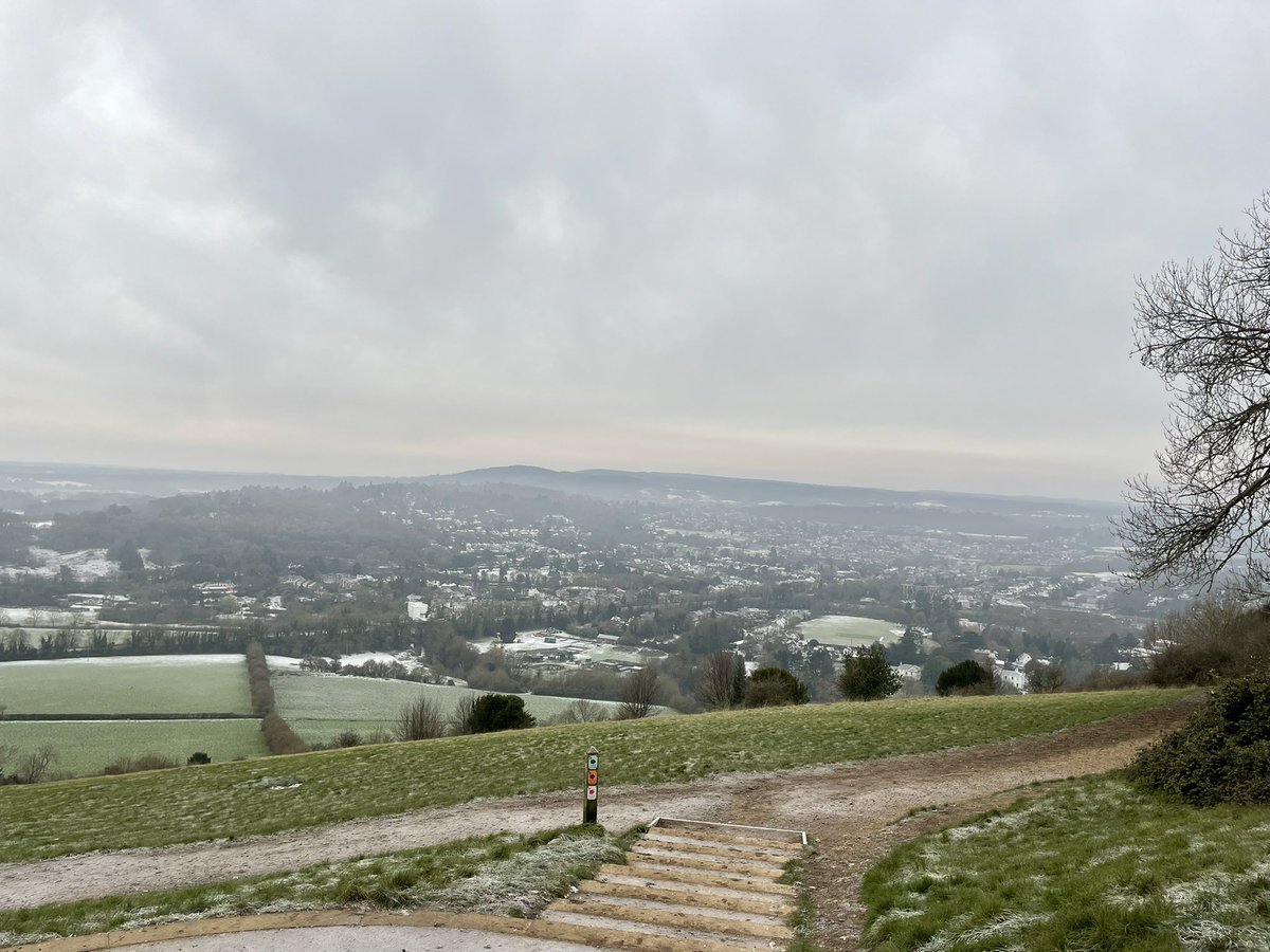 Whiffenpuff's tweet photo. First run in 2 weeks due to injury for me and 4 weeks since bailey was sick.

Probably should have picked a slightly flatter route 🤣 
#Boxhill #AllTheSteps #RoadToChester50 #TryingAt48VeryTrying 🥴 https://t.co/qaJq0Gd9zG