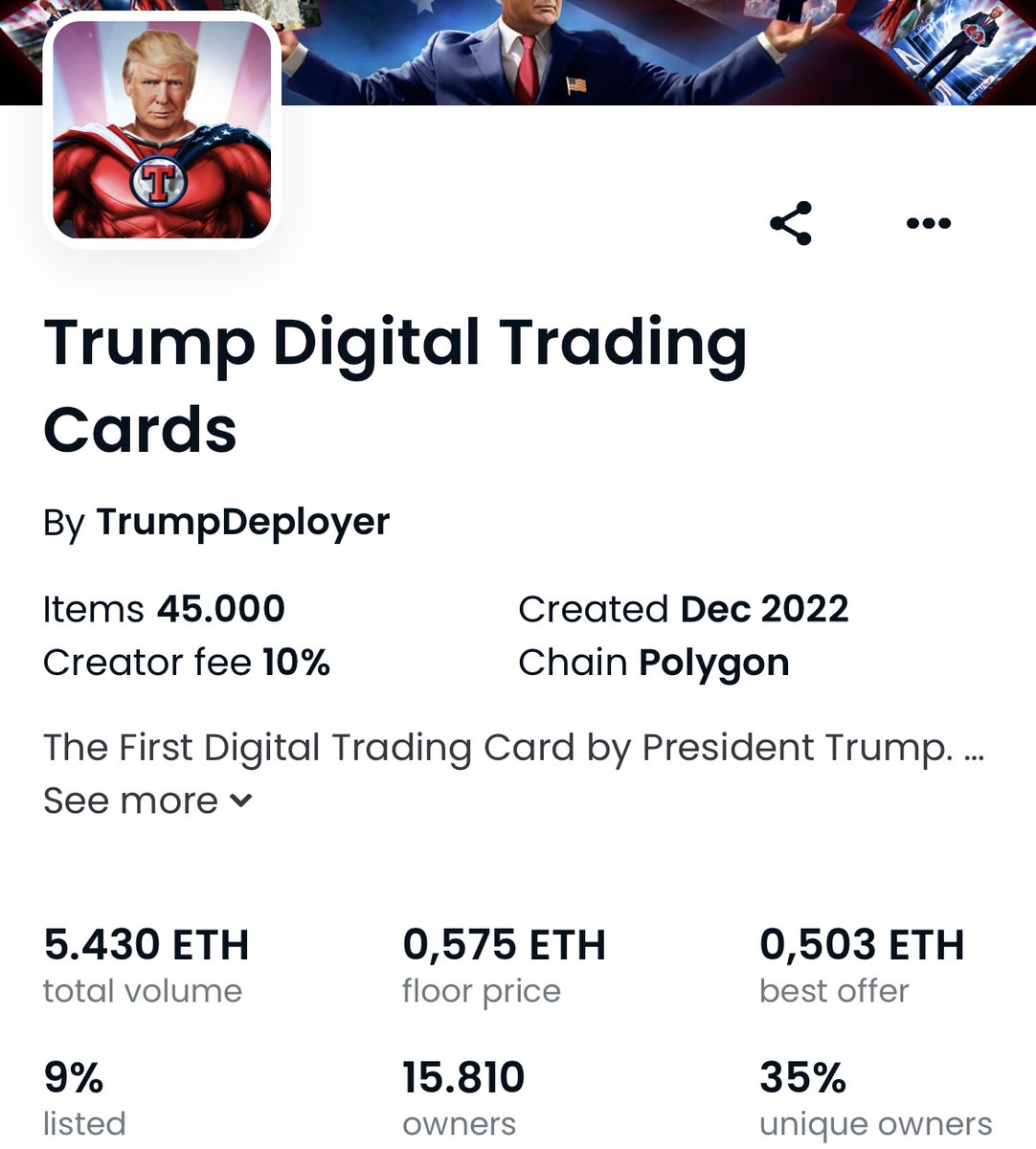nftbycris's tweet photo. Con un 10% de Royalties... eso son 500 ETH en 1 día 🤠

Además de 4.4 millones de dólares de las ventas primarias 😅✅

Bien jugado Sr. T 💰 https://t.co/JGSFGQcpOG