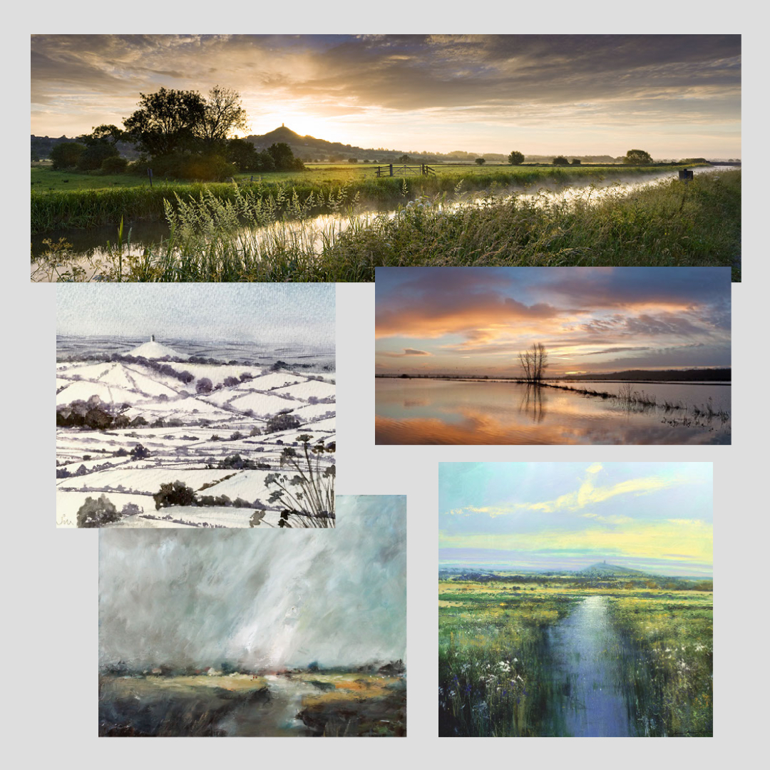 Day 12. A celebration of our surrounding Somerset Levels landscape by <a href="/A2Gallery/">a2 gallery</a>  artists David Parfitt RI, Jake Vincent, Jill Parkinson, John Waters, Peter Howe and Jonathan Trim. #somersetlevels #visitsomerset #artgallery #watercolour #landscapephotography #oilpainting