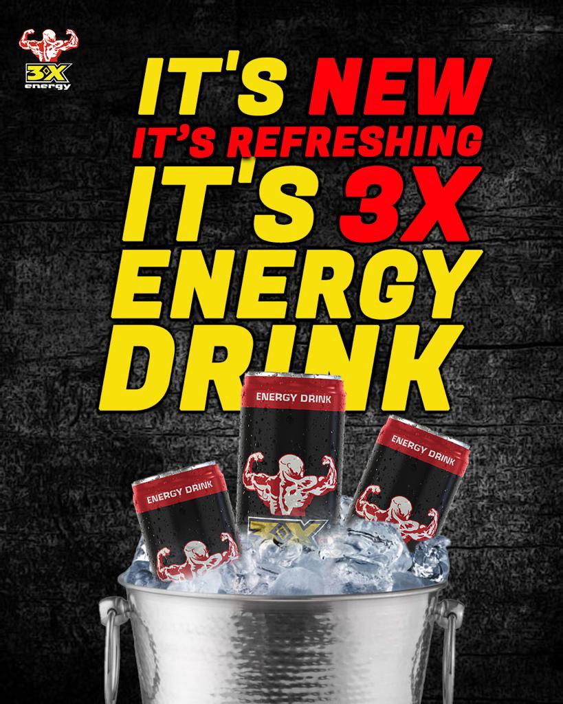 0xDamii's tweet photo. Introducing @3xenergydrinkng, the ultimate energy drink for 3x boost to power through your day. 💪🦾

Whether you’re hitting the gym (for fitness or to impress your crush), or just need a pick-me-up, #3Xenergydrink got you covered. 

#3Xstronger 
#3Xenergytribe 
#3timesstronger https://t.co/AHVOfYLuz6