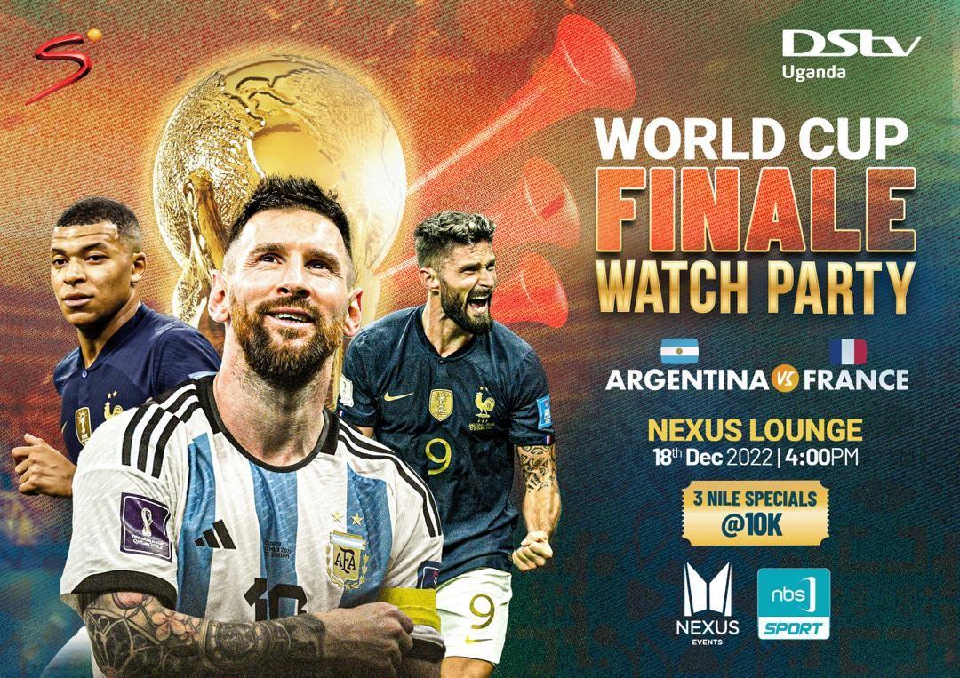 NamazziNaymah's tweet photo. Come and see messi battling with mbape today and nexus lounge Najjera today for the #WCFinalWatchParty https://t.co/bLTBivQP4V