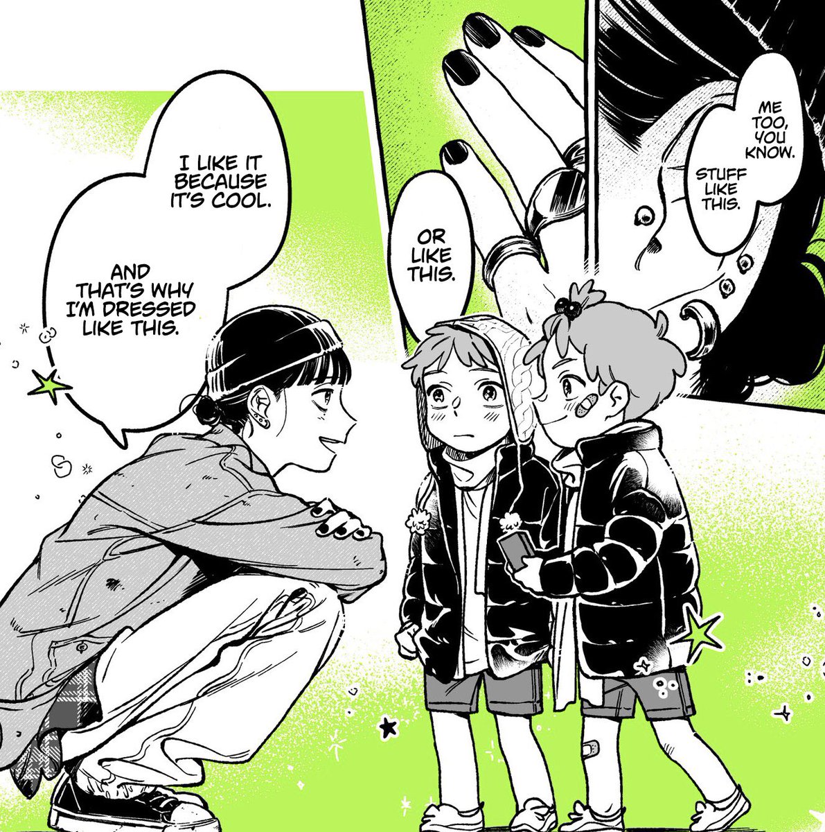 SoulMagicYS's tweet photo. “The Guy She Was Interested in Wasn't a Guy At All” had our handsome Mitsuki trying to win over her future in-laws by being the cool big sister to Aya’s little brothers😎
Aya really was such a blushing mess after being called cute😳🥰
#yuri #yurimanga #TeamMitsuki #TeamAya https://t.co/UWXaJV6l9U